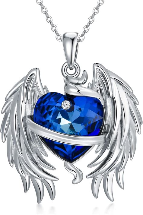 Winnicaca Angel Wings Necklace 925 Sterling Silver Guardian