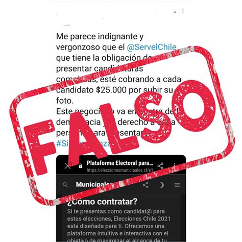 Servicio Electoral On Twitter Es Absolutamente Falso Que Servel