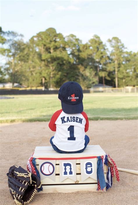 Rookie Of The Year First Birthday Baseball Theme First Year Photos