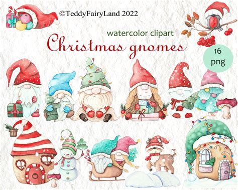 Christmas Gnomes Png Clipart Winter Gnome Clipart Nordic Holiday