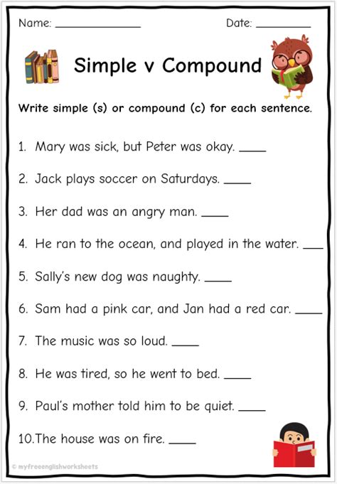 Simple Sentence Worksheets Free English Worksheets, 60% OFF