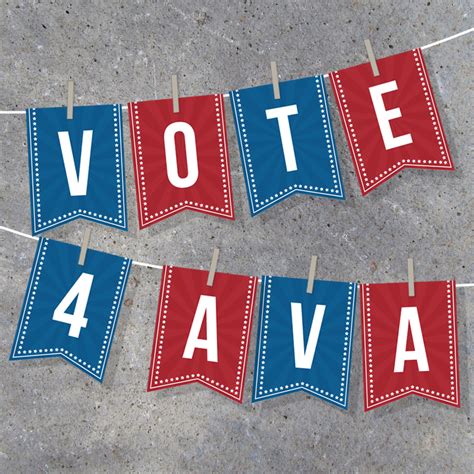 Election Campaign Alphabet Banner - Printable Instant Download - Studio ...