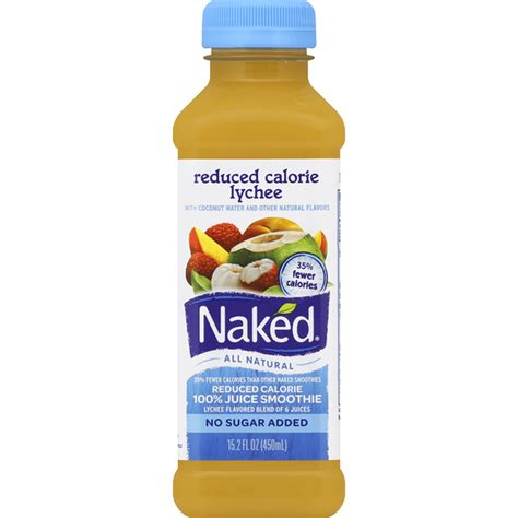 Naked Smoothie 100 Juice Reduced Calorie Lychee 15 2 Fl Oz
