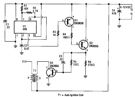 Battery Powered High Voltage Generator Circuit Diagram Electronic