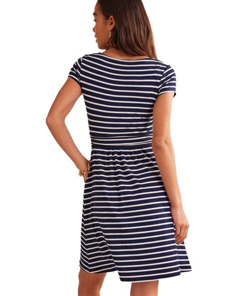 Boden Amelie Print Jersey Dress In Blue Lyst