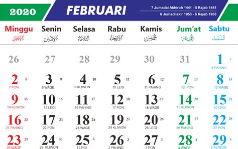 Printable Kalender 2021 Indonesia