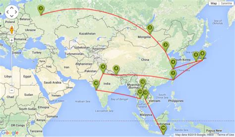 Asia Itinerary 1