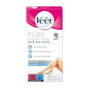 Buy VEET PURE INSPIRATIONS COLD WAX STRIPS 20 WAX STRIPS