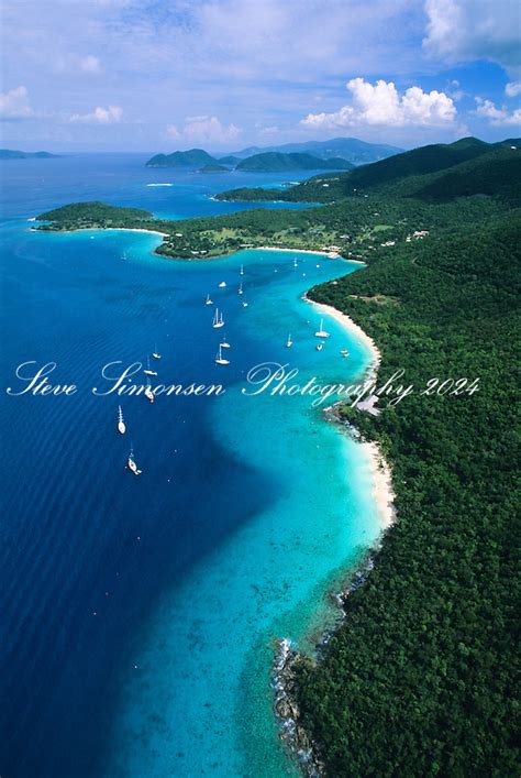 Aerial View Of Leinster Bay Steve Simonsen Photography