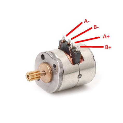 Micro Step Motor X Mm Faz Telli