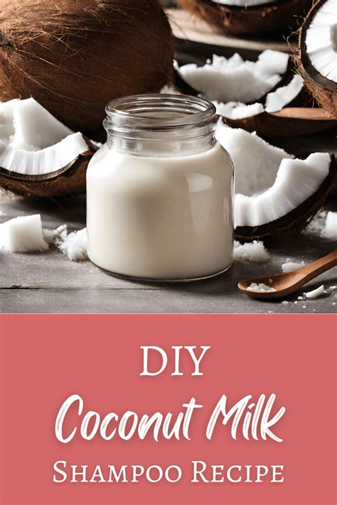 Homemade Coconut Milk Shampoo