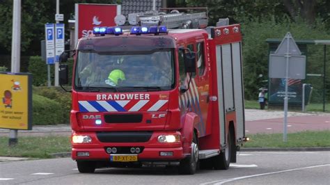 Bullhorn Eerste En Tweede Tankautospuit Brandweer Ridderkerk Met