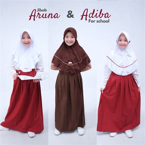 jual jilbab sekolah anak sd jilbab sekolah putih jilbab sekolah instan