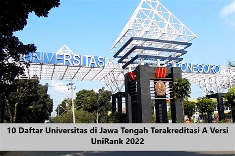 Daftar Universitas Negeri Di Jawa Tengah Jawa Tengah