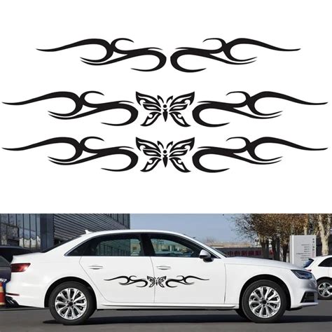 Car Decorative Sticker Colorfast Strong Stickiness Pvc Delicate