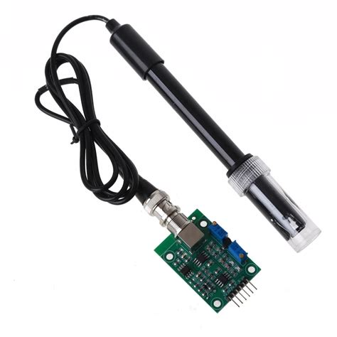 Ph Module De Détection Liquide Ph0 14 Sonde D’électrode Ph Bnc Pour Arduino Mhtronic