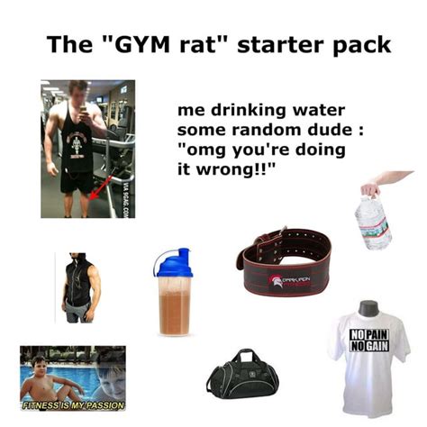 The Gym Rat Starter Pack R Starterpacks