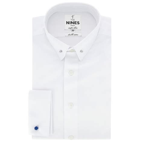 High Collar White Dress Shirt Atelier Yuwaciaojp