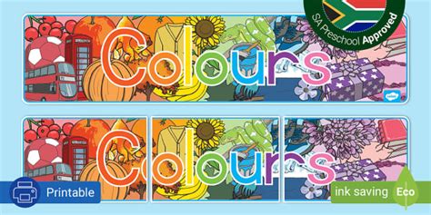 Colours Display Banner Teacher Made Twinkl