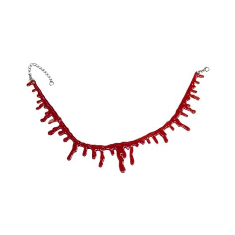 Dripping Blood Halloween Party Choker Necklace Vampire Costume