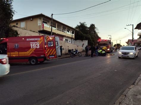 Motociclista fica ferido na Augusto Wunderwald Portal São Bento Notícias