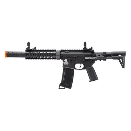 Lancer Tactical Gen 3 PDW M4 AEG Airsoft Rifle - Black | 1-Shot