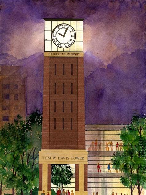 Ohio State building 'iconic' Tom W. Davis clock tower near Nosker House ...