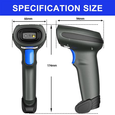 Lenvii Cw Handheld G Wireless Barcode Scanner With Usb Receiver