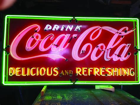 Coca Cola Porcelain Neon Sign Original Auburn Fall 2016 RM Sotheby S