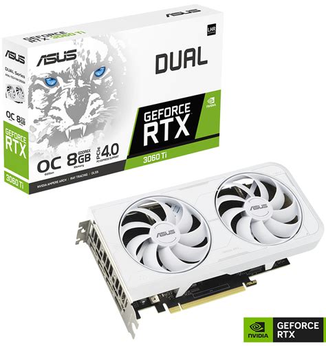 ASUS Dual GeForce RTX 3060 Ti White OC Edition 8GB GDDR6X