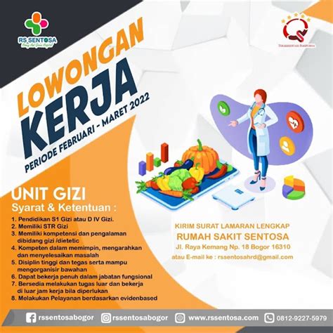 Loker Unit Gizi Di Rumah Sakit Sentosa Bogor