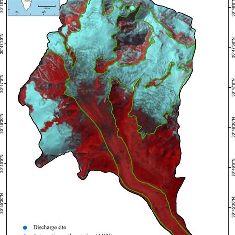 Map Of India Highlighting Uttarakhand And Chorabari Glacier Basin