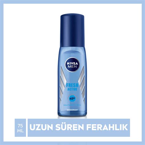 Nivea Men Erkek Pump Sprey Deodorant Fresh Active Ml Migros