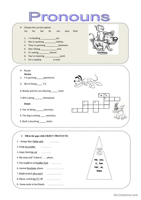 Pronouns English Esl Worksheets Pdf And Doc