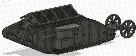 Mark I Tank Ww1 Par Deltax Téléchargez Gratuitement Un Modèle Stl