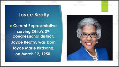 U.S. Representative Joyce Beatty (OH - 3rd) BIO PPT by Teach Simple