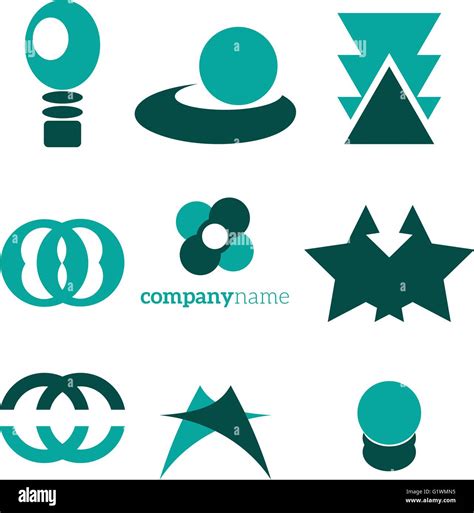 logo elements set stock vector image art alamy