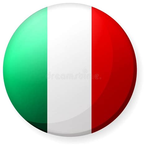 Ilustración De La Bandera Del País Circular Italia Ilustración Del