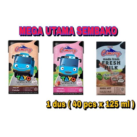 Jual Cimory Susu UHT Fresh Milk 125 Ml Rasa Coklat Strawberry Dan