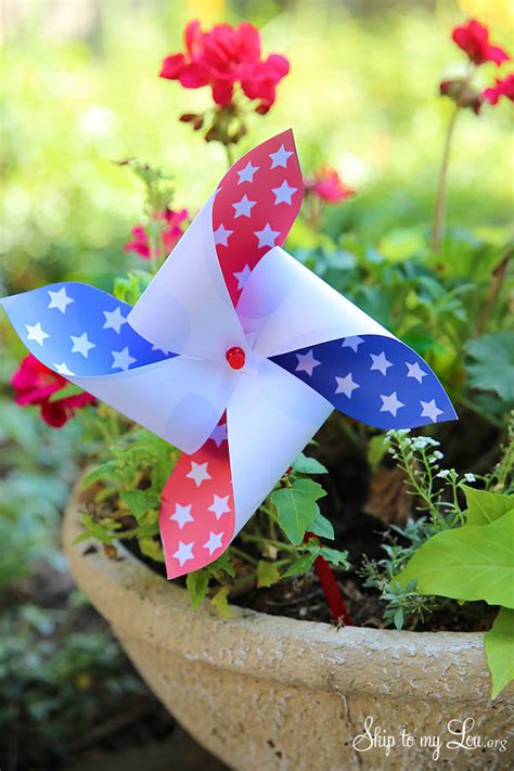 Printable Fourth Of July Pinwheels Skip To My Lou