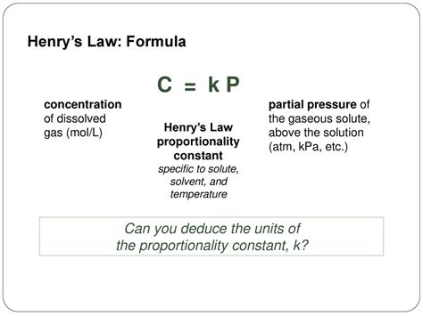 Henrys Law Ap Ppt Download