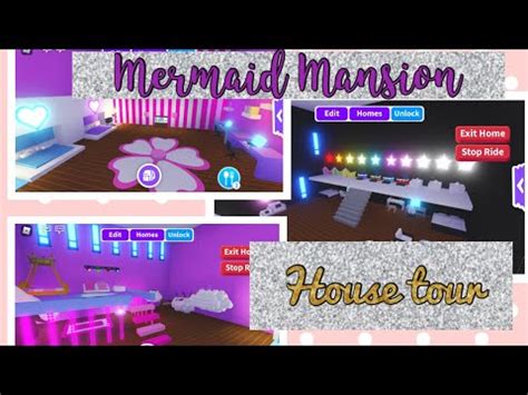 My Mermaid Mansion House Tour Roblox Adoptme Youtube