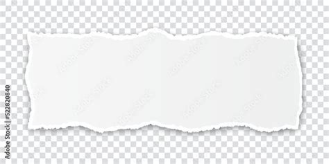 vector white colored torn paper banner with ripped edges with space for ...