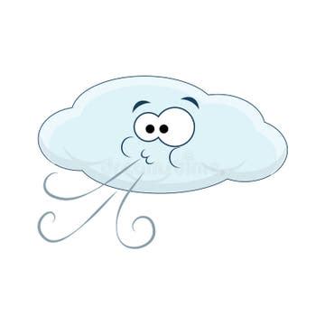 Cartoon Cloud Blows Wind Stock Illustrations – 72 Cartoon Cloud Blows