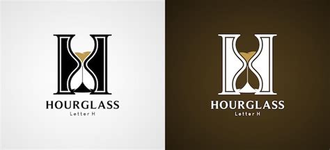 Premium Vector Letter H Classic Hourglass Symbol Logo Vector