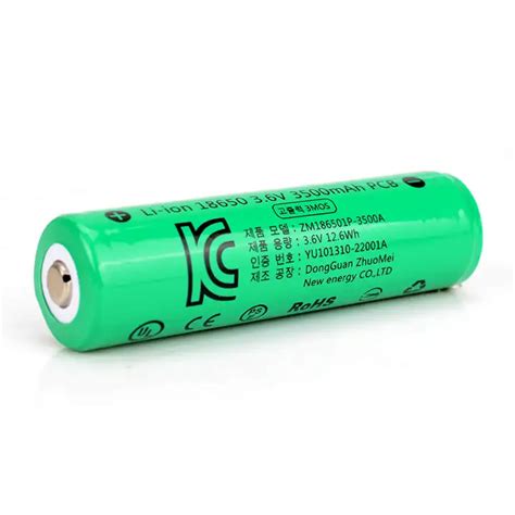 Korea Kc Certificate 18650 Battery Pack 3 7v 3500mah Rechargeable