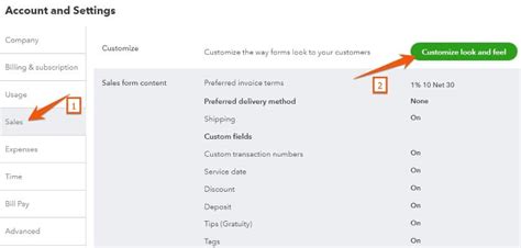 How To Set Up Sales Form Content In QuickBooks Online