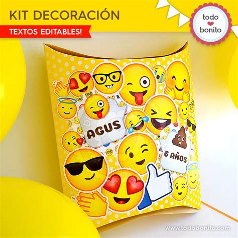 Decoraciones De Fiesta De Emojis Todo Bonito