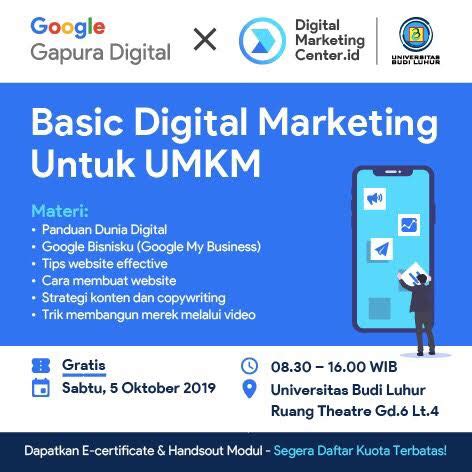 Basic Digital Marketing Untuk Umkm Ngampooz