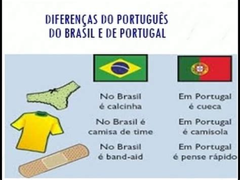 Diferen As Do Portugu S Brasil E Portugu S De Portugal Youtube